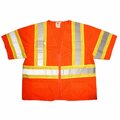 Cordova Safety Vest, COR-BRITE, Type R, Class 3, Orange, 2XL V32002XL